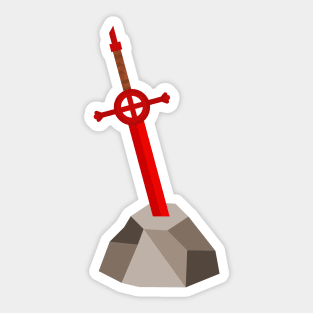 Demon Blood Sword In The Stone Sticker